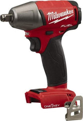 Milwaukee Tool - 1/2" Drive 18 Volt Pistol Grip Cordless Impact Wrench & Ratchet - 2,500 RPM, 0 to 3,200 BPM, 220 Ft/Lb Torque, Lithium-Ion Batteries Not Included - Industrial Tool & Supply