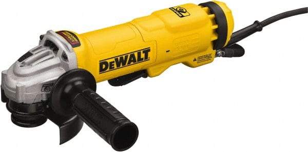 DeWALT - 4-1/2" Wheel Diam, 11,000 RPM, Corded Angle & Disc Grinder - 5/8-11 Spindle, 11 Amps - Industrial Tool & Supply