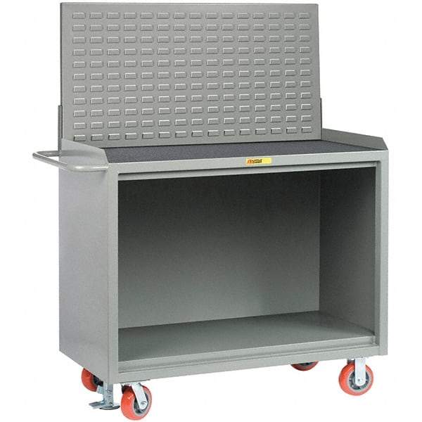 Little Giant - 3,600 Lb Capacity Mobile Service Bench - 53" Wide x 24" Deep x 43" High, Steel, Gray - Industrial Tool & Supply