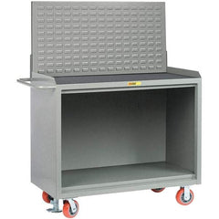 Little Giant - 3,600 Lb Capacity Mobile Service Bench - 53" Wide x 24" Deep x 43" High, Steel, Gray - Industrial Tool & Supply