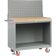 Little Giant - 3,600 Lb Capacity Mobile Service Bench - 53" Wide x 24" Deep x 43" High, Steel, Gray - Industrial Tool & Supply