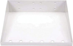 Triton - 12" Long White Pegboard Shelf - For Use with Garment Hangers - Industrial Tool & Supply