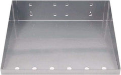 Triton - 12" Long Silver Pegboard Shelf - For Use with Garment Hangers - Industrial Tool & Supply