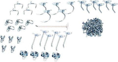 Triton - 64 Piece, Pegboard Hook Set - 302 Stainless Steel - Industrial Tool & Supply