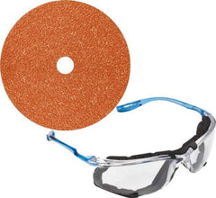 3M - 4-1/2" Diam 5/8-11 Threaded Hole 80 Grit Fiber Disc - Medium Grade, Ceramic, 13,300 Max RPM, Series 982C - Industrial Tool & Supply