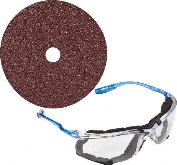 3M - 7" Diam 7/8" Hole 36+ Grit Fiber Disc - Very Coarse Grade, Ceramic, 8,600 Max RPM, Series 982C - Industrial Tool & Supply