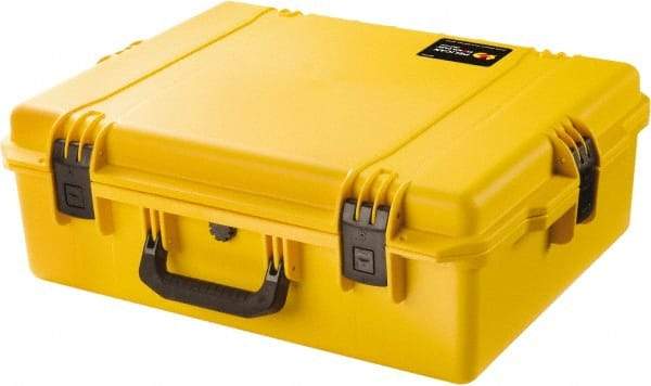 Pelican Products, Inc. - 19-45/64" Wide x 8-39/64" High, Clamshell Hard Case - Yellow, HPX High Performance Resin - Industrial Tool & Supply