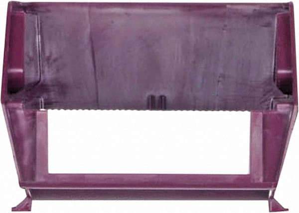 Triton - 12 Lb. Load Capacity, 5-3/8" Deep, Red Polypropylene Hopper Stacking Bin - 3" High x 4-1/8" Wide x 5-3/8" Long - Industrial Tool & Supply