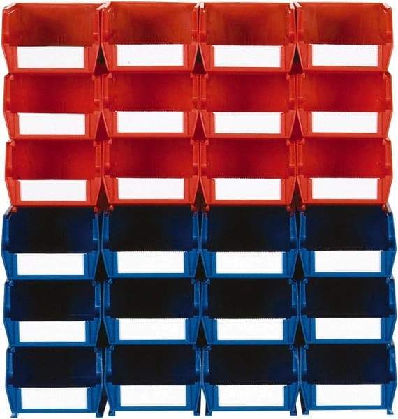 Triton - 70 Lb. Load Capacity, 7-3/8" Deep, Multi-Colored Polypropylene Bin System - 3" High x 4-1/8" Wide x 7-3/8" Long - Industrial Tool & Supply