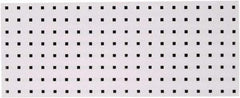 Triton - 30" Wide x 12" High Peg Board Strip - 1 Panel, Steel with Epoxy Coating, White - Industrial Tool & Supply