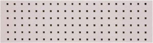 Triton - 31-1/2" Wide x 9" High Peg Board Strip - 1 Panel, Steel with Epoxy Coating, White - Industrial Tool & Supply
