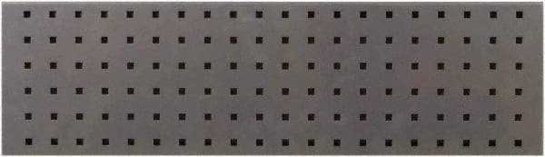 Triton - 31-1/2" Wide x 9" High Peg Board Strip - 1 Panel, Steel with Epoxy Coating, Silver - Industrial Tool & Supply