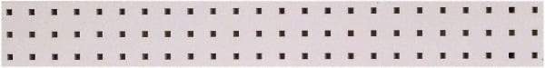 Triton - 36" Wide x 4-1/2" High Peg Board Strip - 1 Panel, Steel with Epoxy Coating, White - Industrial Tool & Supply