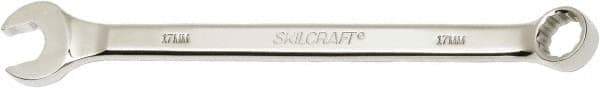 Ability One - 17mm 12 Point Combination Wrench - 15° Offset Angle, Steel, Chrome Finish - Industrial Tool & Supply