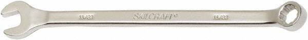 Ability One - 11/32" 12 Point Combination Wrench - 15° Offset Angle, Steel, Chrome Finish - Industrial Tool & Supply