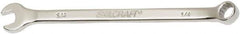 Ability One - 1/4" 12 Point Combination Wrench - 15° Offset Angle, Steel, Chrome Finish - Industrial Tool & Supply