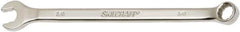 Ability One - 3/8" 12 Point Combination Wrench - 15° Offset Angle, Steel, Chrome Finish - Industrial Tool & Supply