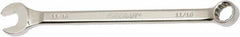 Ability One - 11/16" 12 Point Combination Wrench - 15° Offset Angle, Steel, Chrome Finish - Industrial Tool & Supply