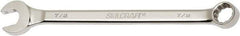 Ability One - 7/8" 12 Point Combination Wrench - 15° Offset Angle, Steel, Chrome Finish - Industrial Tool & Supply