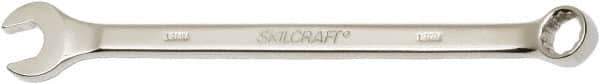 Ability One - 12mm 12 Point Combination Wrench - 15° Offset Angle, Steel, Chrome Finish - Industrial Tool & Supply