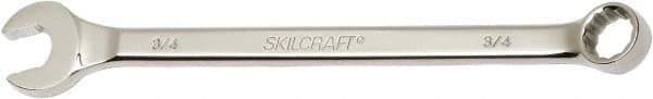 Ability One - 3/4" 12 Point Combination Wrench - 15° Offset Angle, Steel, Chrome Finish - Industrial Tool & Supply