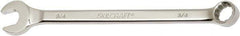 Ability One - 3/4" 12 Point Combination Wrench - 15° Offset Angle, Steel, Chrome Finish - Industrial Tool & Supply