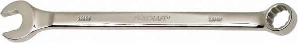 Ability One - 18mm 12 Point Combination Wrench - 15° Offset Angle, Steel, Chrome Finish - Industrial Tool & Supply