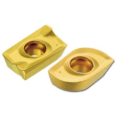 Iscar - APKT160416 HM Grade IC328 Carbide Milling Insert - TiCN Finish, 5.3mm Thick, 1/16" Corner Radius - Industrial Tool & Supply