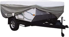 Classic Accessories - Polypropylene RV Protective Cover - 12 to 14' Long, Gray and White - Industrial Tool & Supply
