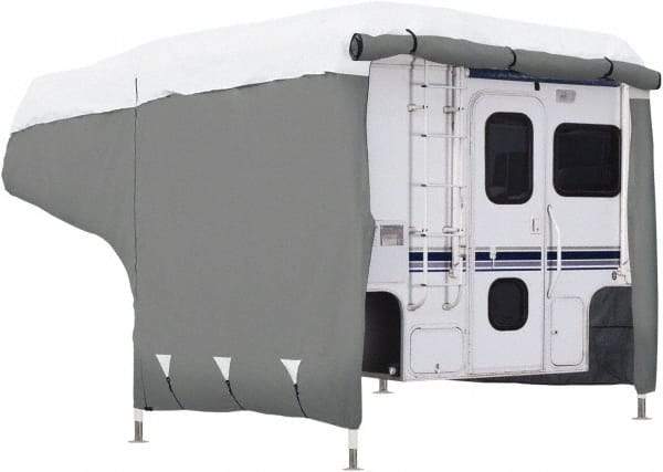Classic Accessories - Polypropylene RV Protective Cover - 10 to 12' Long, Gray and White - Industrial Tool & Supply