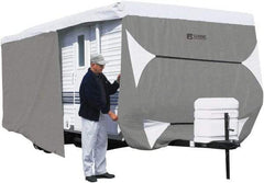 Classic Accessories - Polypropylene RV Protective Cover - 24 to 27' Long x 118" High, Gray and White - Industrial Tool & Supply