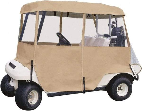 Classic Accessories - Polyester Golf Cart Protective Cover - 66 x 53", Sand - Industrial Tool & Supply