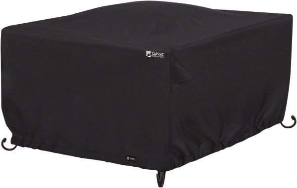Classic Accessories - Polyester Fire Pit Protective Cover - 42 x 42 x 22", Black - Industrial Tool & Supply