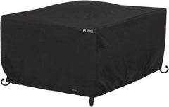 Classic Accessories - Polyester Fire Pit Protective Cover - 42 x 42 x 22", Black - Industrial Tool & Supply