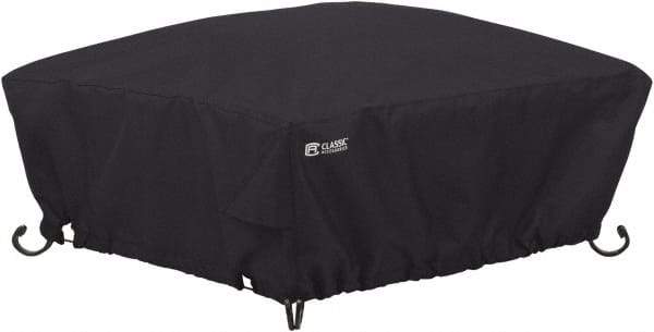 Classic Accessories - Polyester Fire Pit Protective Cover - 30 x 30 x 12", Black - Industrial Tool & Supply