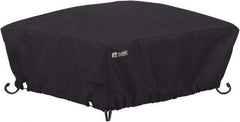 Classic Accessories - Polyester Fire Pit Protective Cover - 30 x 30 x 12", Black - Industrial Tool & Supply
