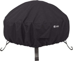 Classic Accessories - Polyester Fire Pit Protective Cover - 36" Diam x 12" High, Black - Industrial Tool & Supply