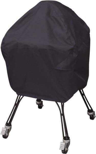 Classic Accessories - Polyester Grill Protective Cover - 22" Diam x 40" High, Black - Industrial Tool & Supply