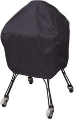 Classic Accessories - Polyester Grill Protective Cover - 22" Diam x 40" High, Black - Industrial Tool & Supply