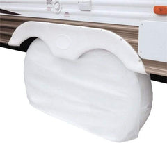 Classic Accessories - Polyvinyl Chloride RV Protective Cover - 27" Diam x 8" Wide, Snow White - Industrial Tool & Supply