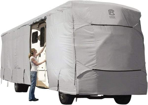 Classic Accessories - Polyester RV Protective Cover - 37 to 40' Long x 140" High, Gray - Industrial Tool & Supply