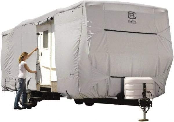 Classic Accessories - Polyester RV Protective Cover - 20' Long x 118" High, Gray - Industrial Tool & Supply
