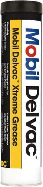 Mobil - 13.7 oz Cartridge Lithium Extreme Pressure Grease - Orange, Extreme Pressure & High Temperature, NLGIG 2, - Industrial Tool & Supply