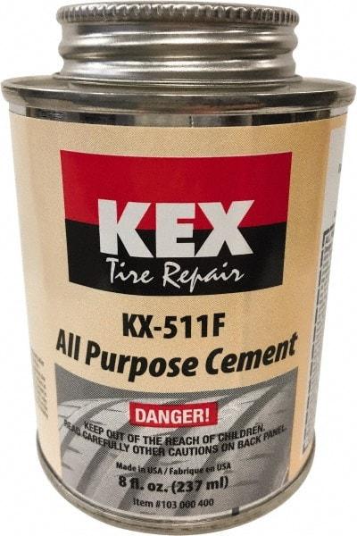 KEX Tire Repair - 8 oz. Can Cement - For Tires & Wheels - Industrial Tool & Supply