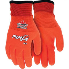 MCR Safety - Size M (8), ANSI Cut Lvl A3, ANSI Puncture Lvl 2, ANSI Abrasion Lvl 3, Hydropellent Polyurethane Coated Cut & Puncture Resistant Gloves - Industrial Tool & Supply