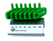 7 Piece - T6; T7; T8; T9; T10; T15; T20 MagicSpring® - Torx Wing Handle Set - Industrial Tool & Supply