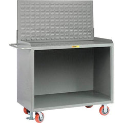 Little Giant - 3,600 Lb Capacity Mobile Service Bench - 41" Wide x 24" Deep x 43" High, Steel, Gray - Industrial Tool & Supply
