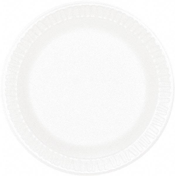 DART - Concorde Foam Plate, 6" dia, 1000/Carton - White - Industrial Tool & Supply