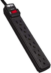 Tripp-Lite - 6 Outlets, 120 VAC15 Amps, 6' Cord, Power Outlet Strip - Floor, Keyhole Mount, 5-15 NEMA Configuration, 1.1" Strip - Industrial Tool & Supply