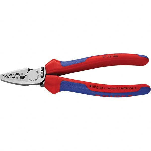 Knipex - Crimpers Type: Crimping Pliers Style: Crimping Pliers for End Sleeves (Ferrules) - Industrial Tool & Supply